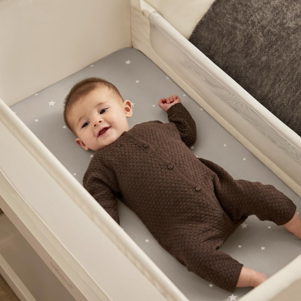 Crib 2 Pack Fitted Sheets - Grey / Star