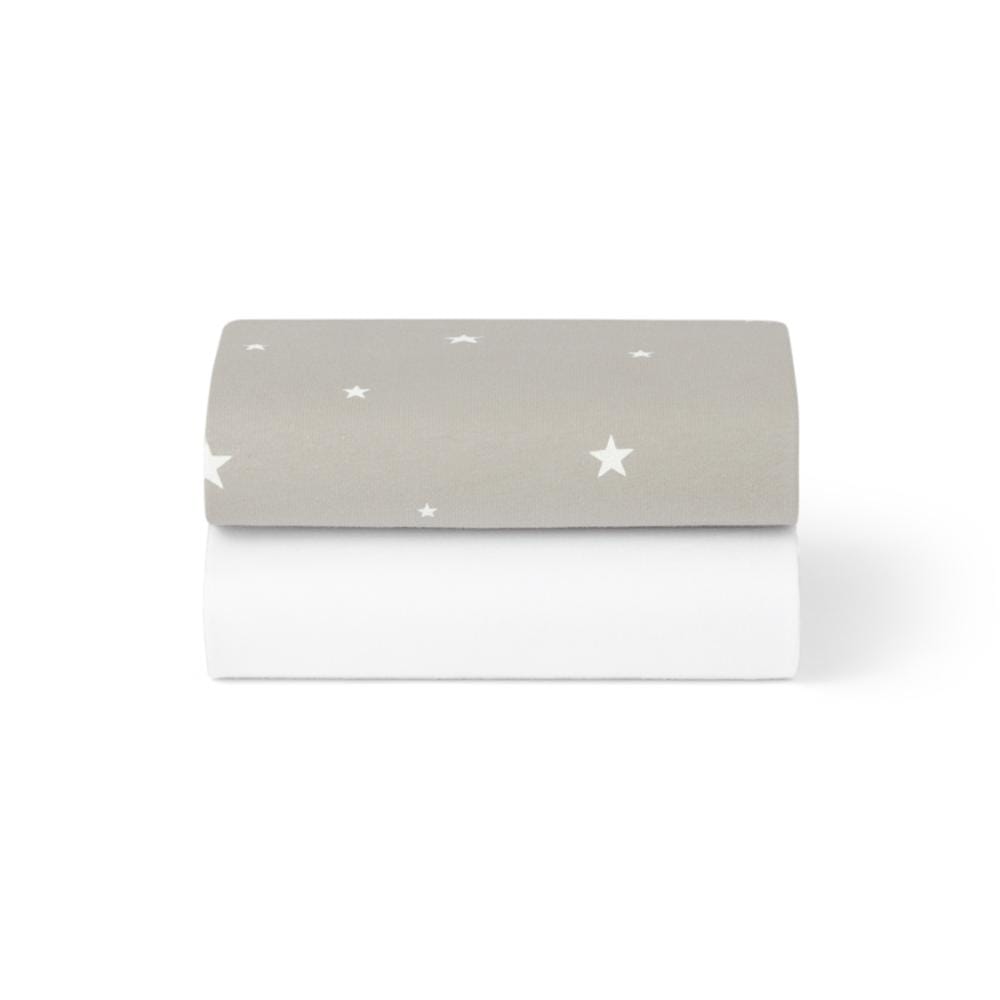Crib 2 Pack Fitted Sheets Star