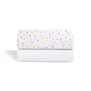Crib 2 Pack Fitted Sheets - Multi-Spot/White