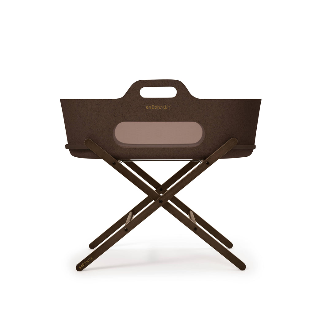 SnuzBaskit Chocolate Moses Basket & Chocolate Stand