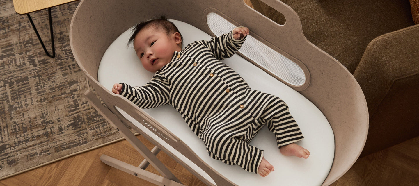 Snuz Moses Baskets Bundles SnuzBaskit Mocha Moses Basket & Mocha Stand