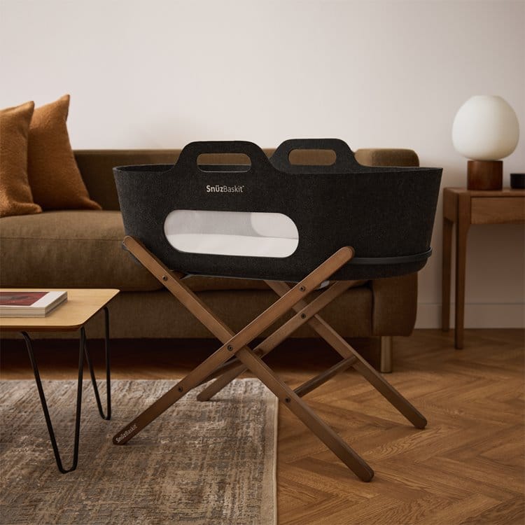 SnuzBaskit Graphite Moses Basket