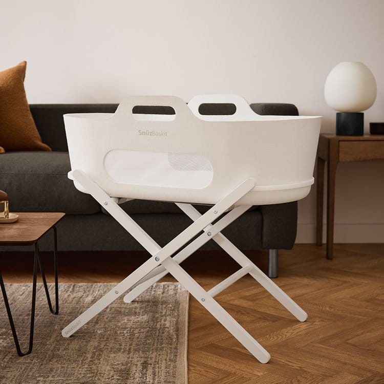 SnuzBaskit White Moses Basket