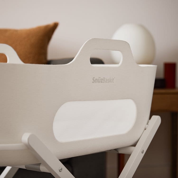 SnuzBaskit White Moses Basket