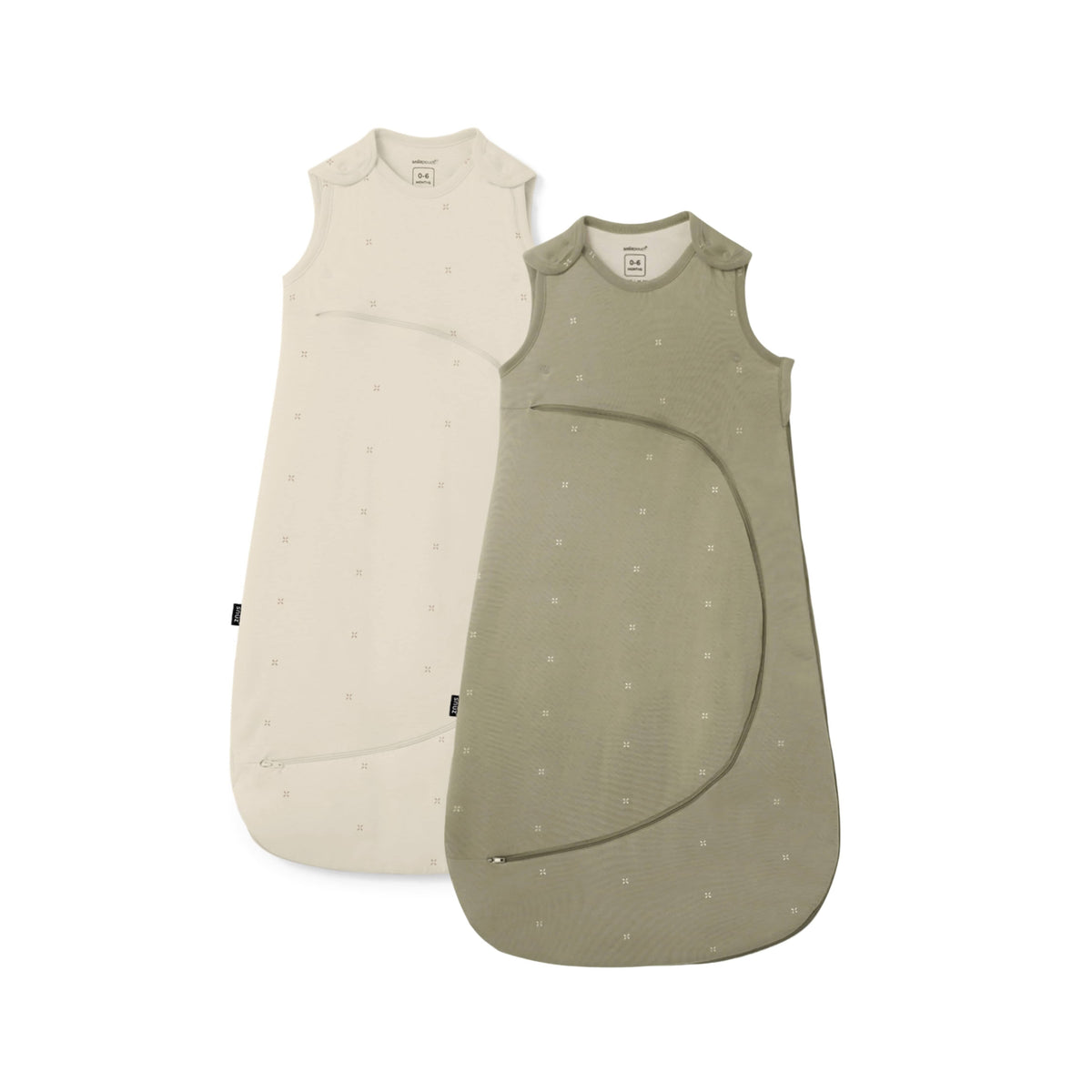 SnuzPouch Sage Cross & Cashmere Cross Twin Pack