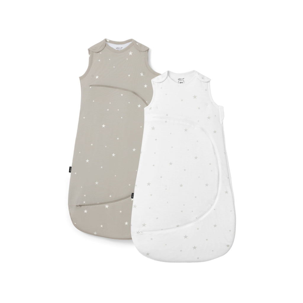 SnuzPouch White Star & Grey Star - Twin Pack