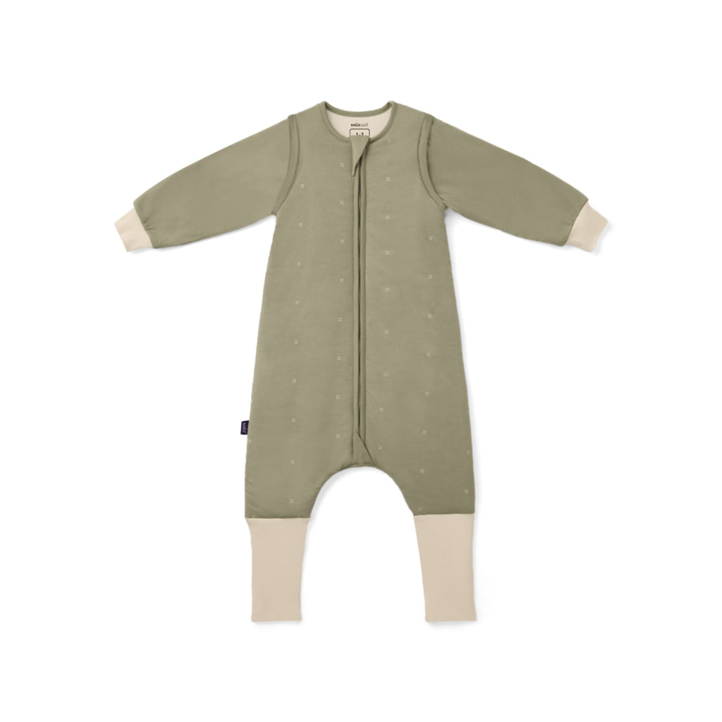 SnuzSuit Toddler Sleepsuit - 2.5 TOG, Sage Cross