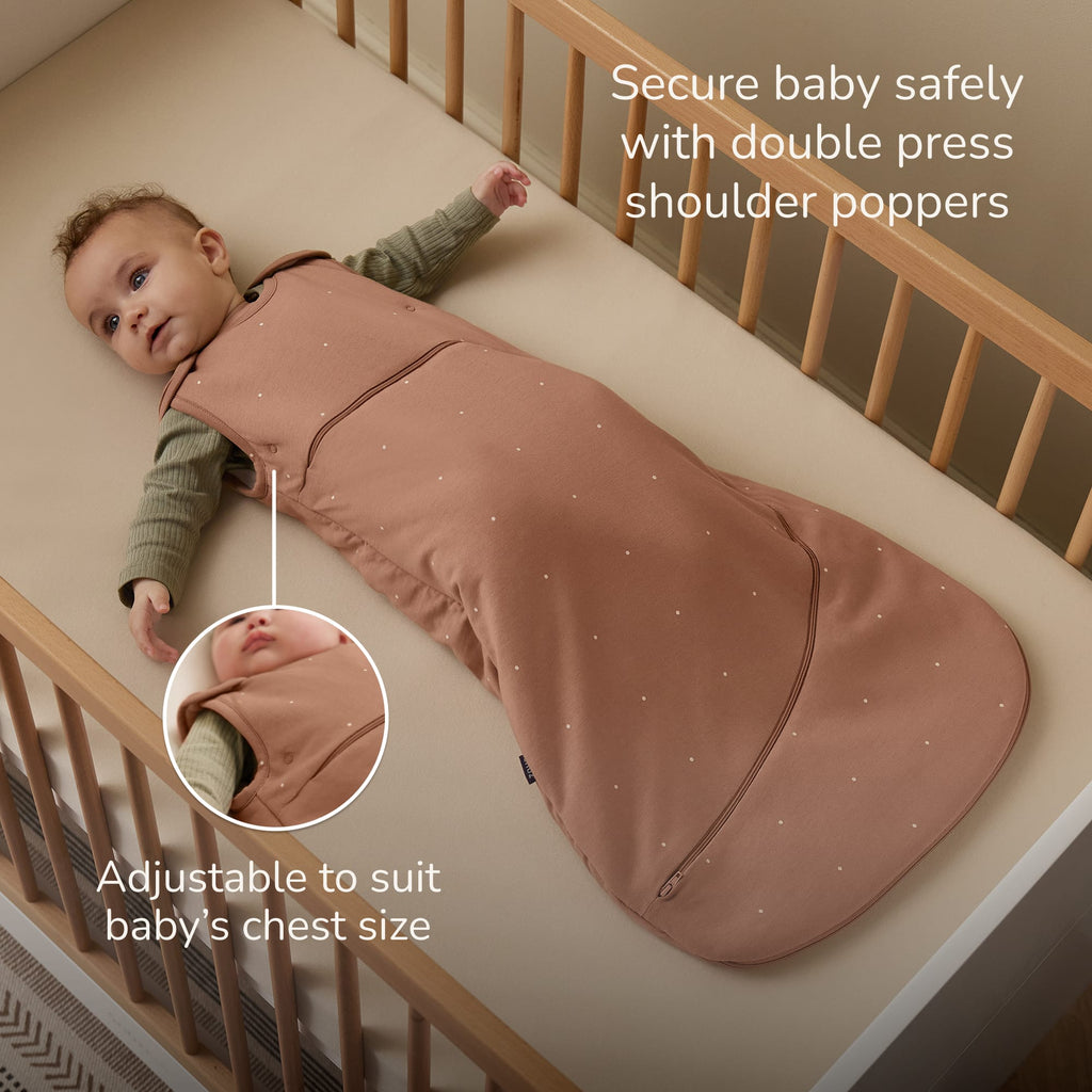 SnuzPouch Sleeping Bag – 2.5 TOG, Blush Dot