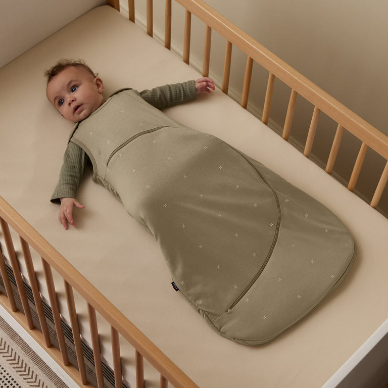 SnuzPouch Sleeping Bag – 1.0 TOG, Sage Cross