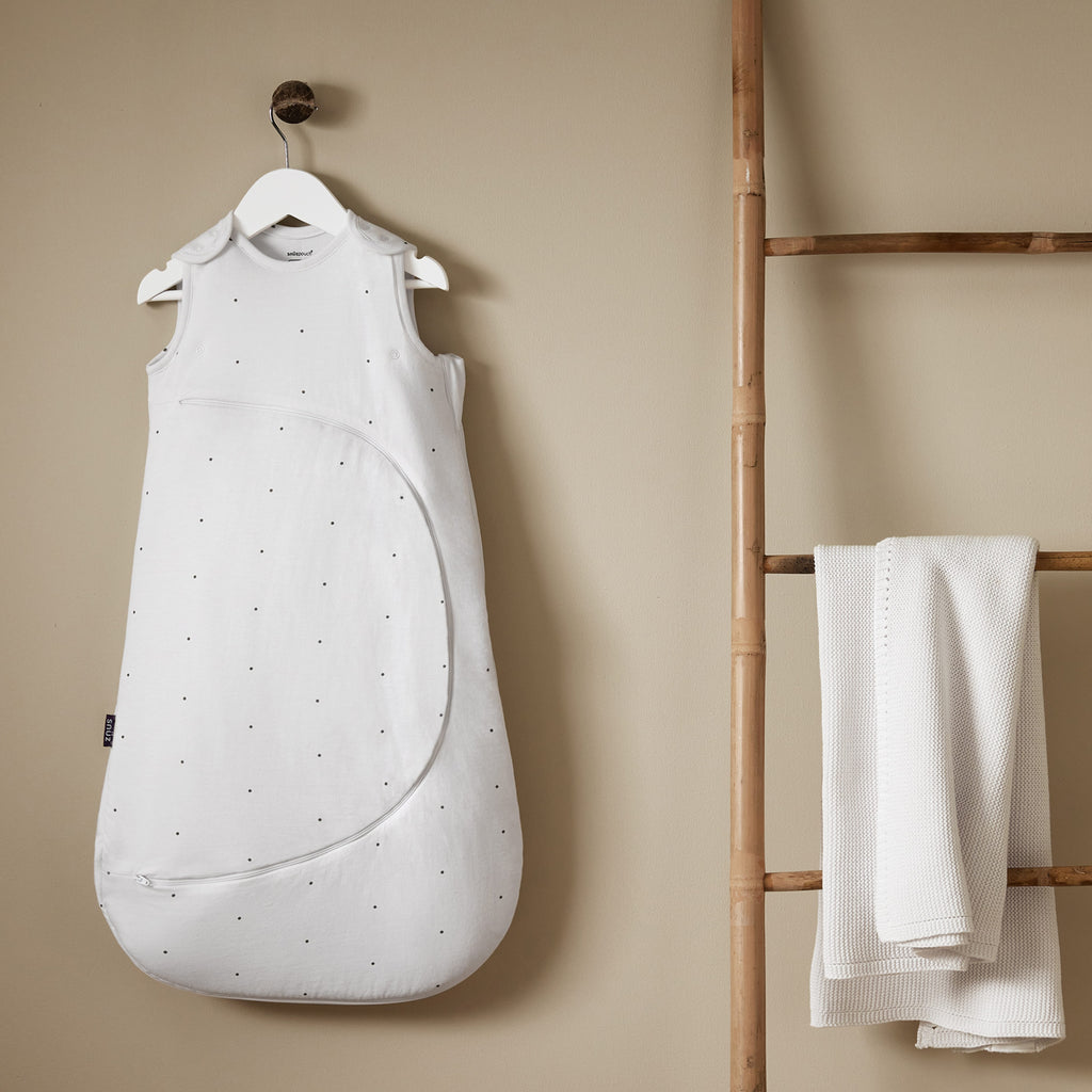 SnuzPouch Sleeping Bag – 1.0 TOG, White Dot