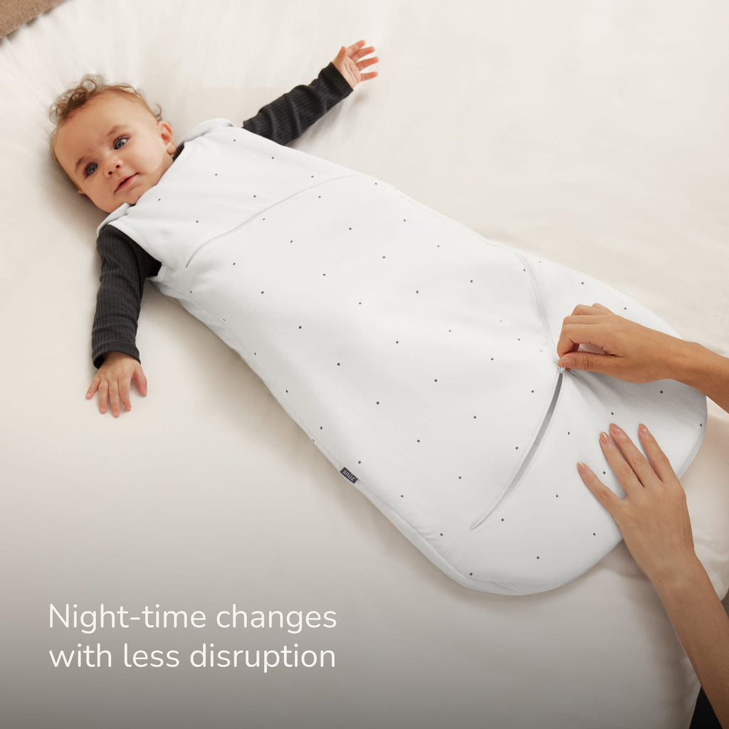 SnuzPouch Sleeping Bag – 1.0 TOG, White Dot