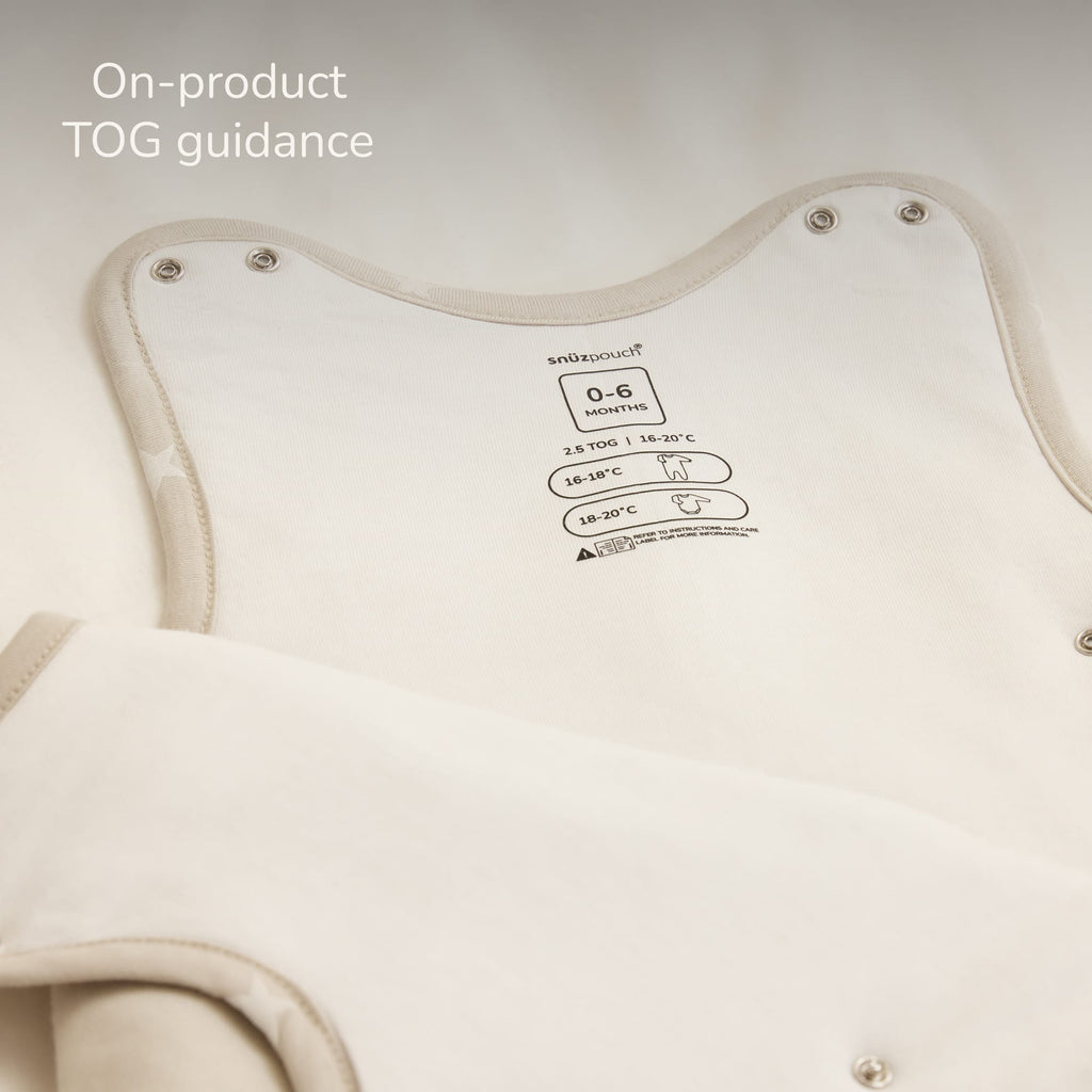 SnuzPouch Sleeping Bag – 1.0 TOG, Grey Cloud