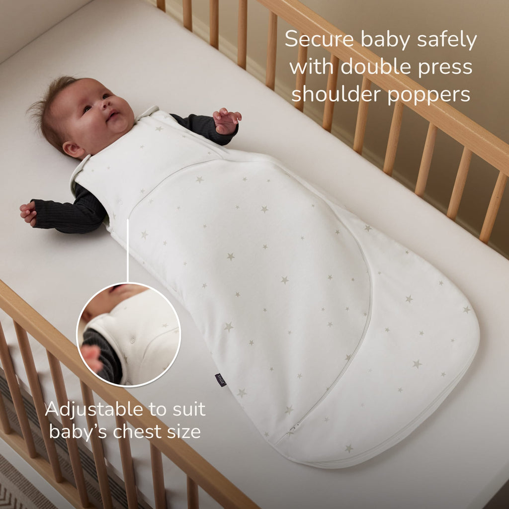 SnuzPouch Sleeping Bag – 2.5 TOG, White Star
