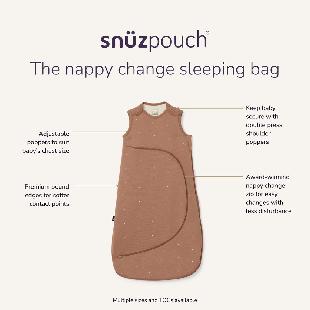 SnuzPouch Sleeping Bag – Blush Dot