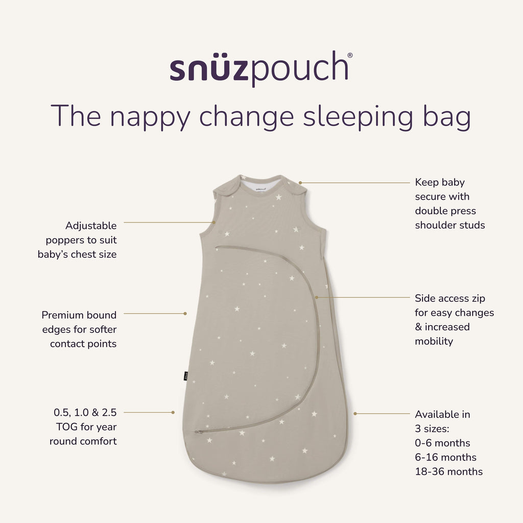 SnuzPouch Sleeping Bag – Grey Star