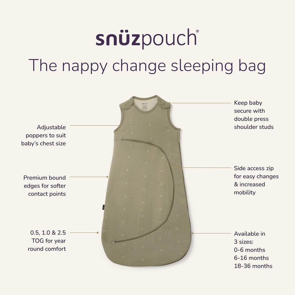 SnuzPouch Sleeping Bag – Sage Cross