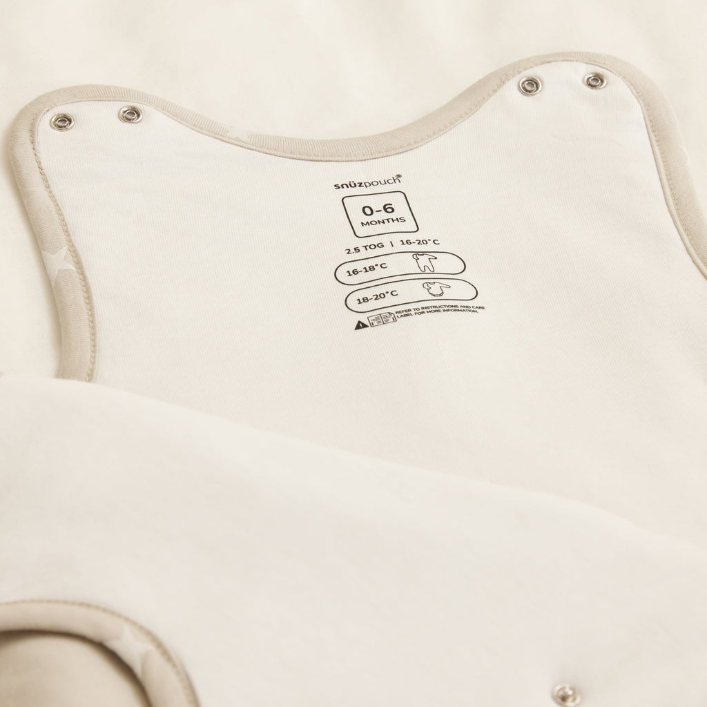 SnuzPouch White Star & Grey Star - Twin Pack