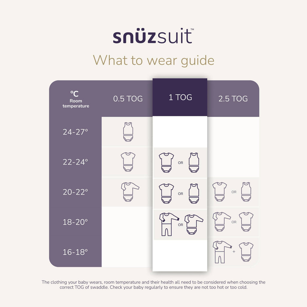 SnuzSuit Toddler Sleepsuit - 1.0 TOG, Sand Cloud