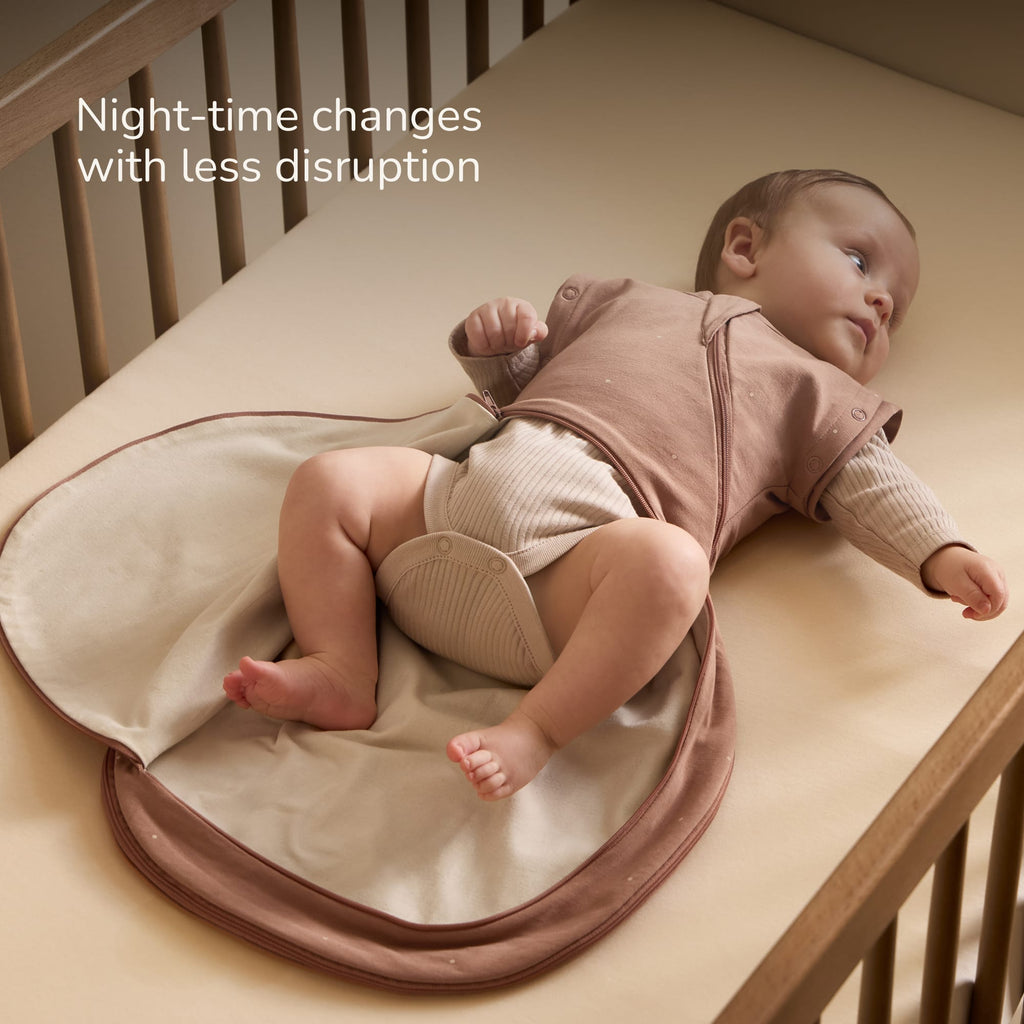 SnuzSwaddle 3-in-1 Newborn Swaddle Bag - 1 TOG, Blush Dot