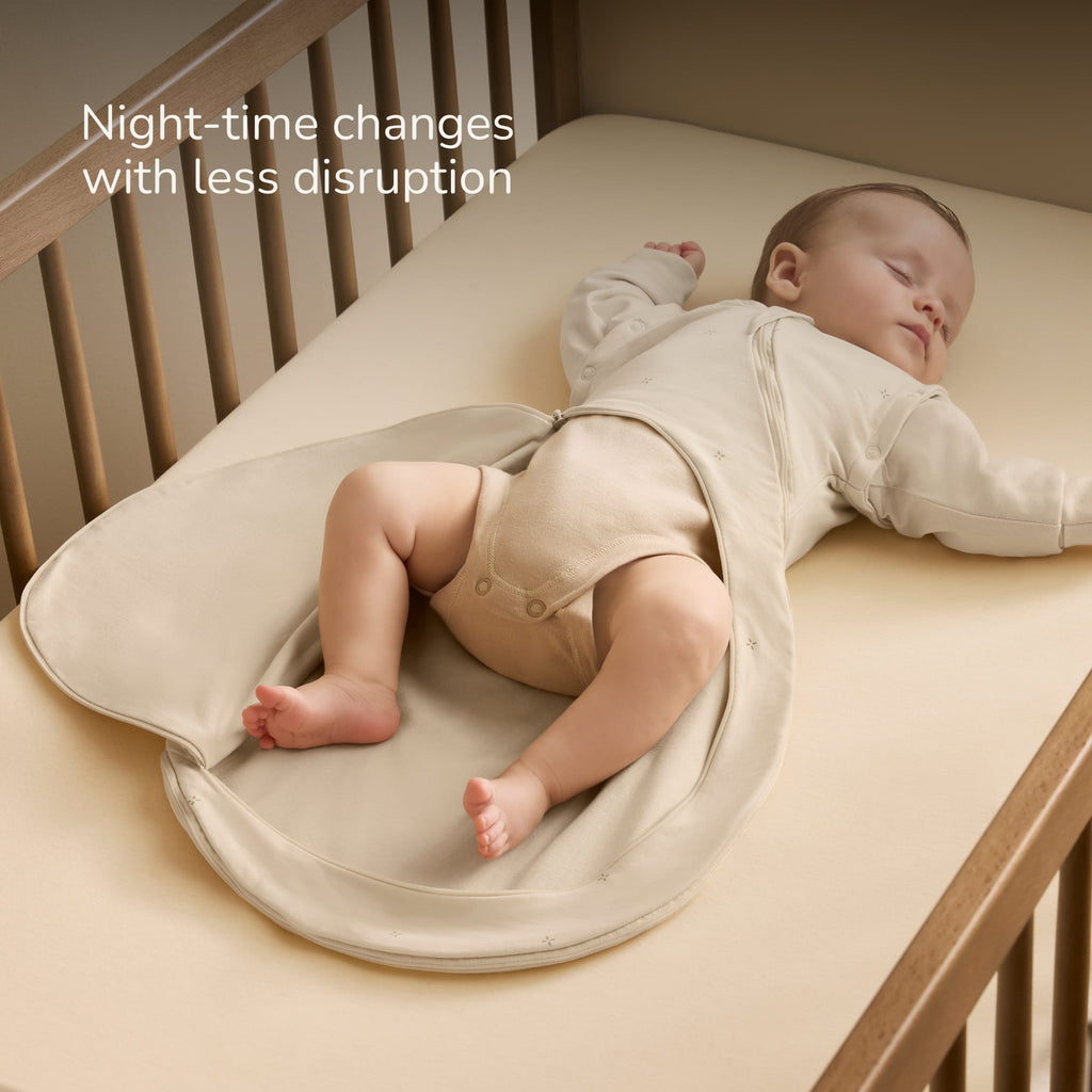SnuzSwaddle 3-in-1 Newborn Swaddle Bag - 1 TOG, Cashmere Cross