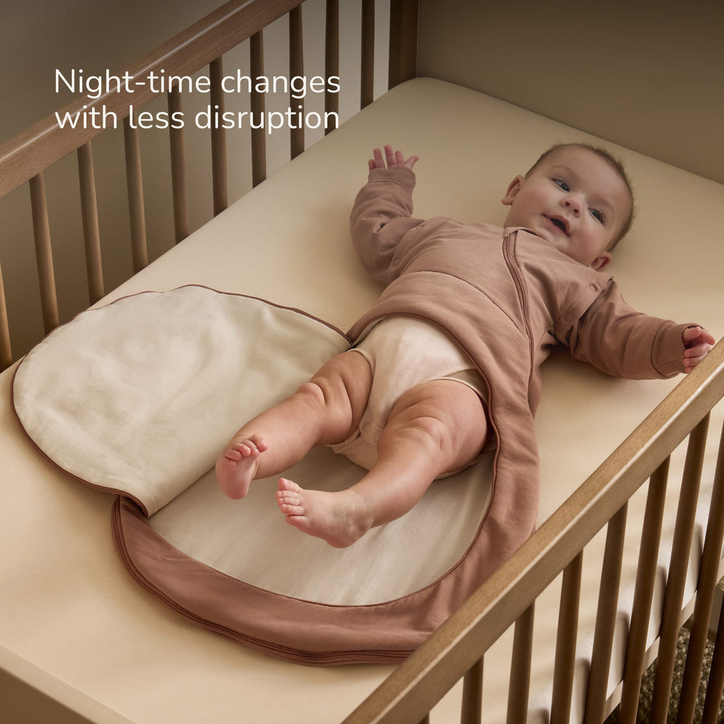 SnuzSwaddle 3-in-1 Newborn Swaddle Bag - 2.5 TOG, Blush Dot