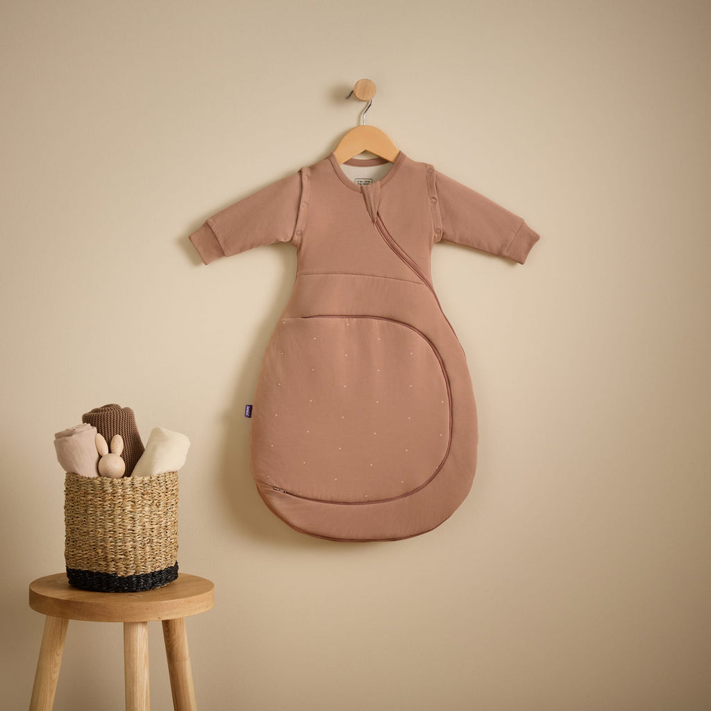 SnuzSwaddle 3-in-1 Newborn Swaddle Bag - 2.5 TOG, Blush Dot