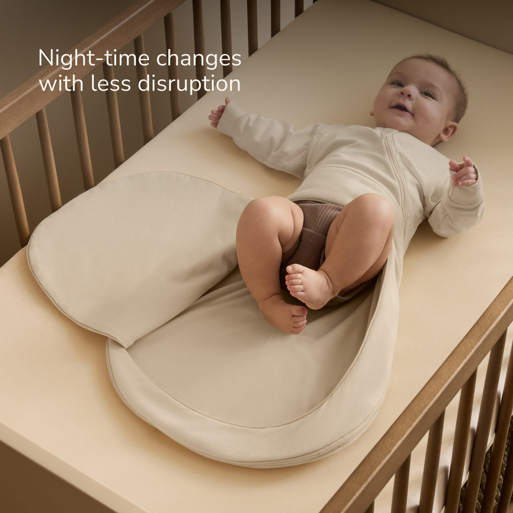 SnuzSwaddle 3-in-1 Newborn Swaddle Bag - 2.5 TOG, Cashmere Cross