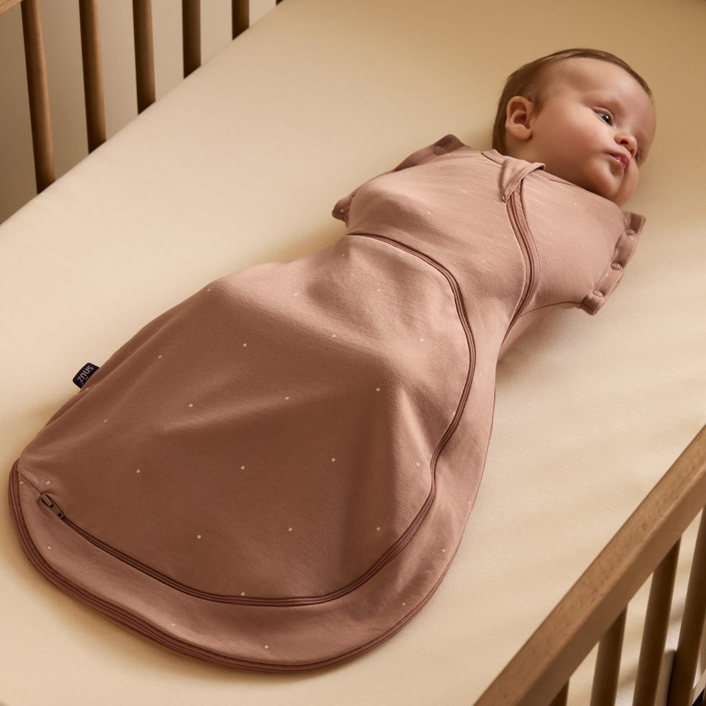 SnuzSwaddle 3-in-1 Newborn Swaddle Bag - 1 TOG, Blush Dot