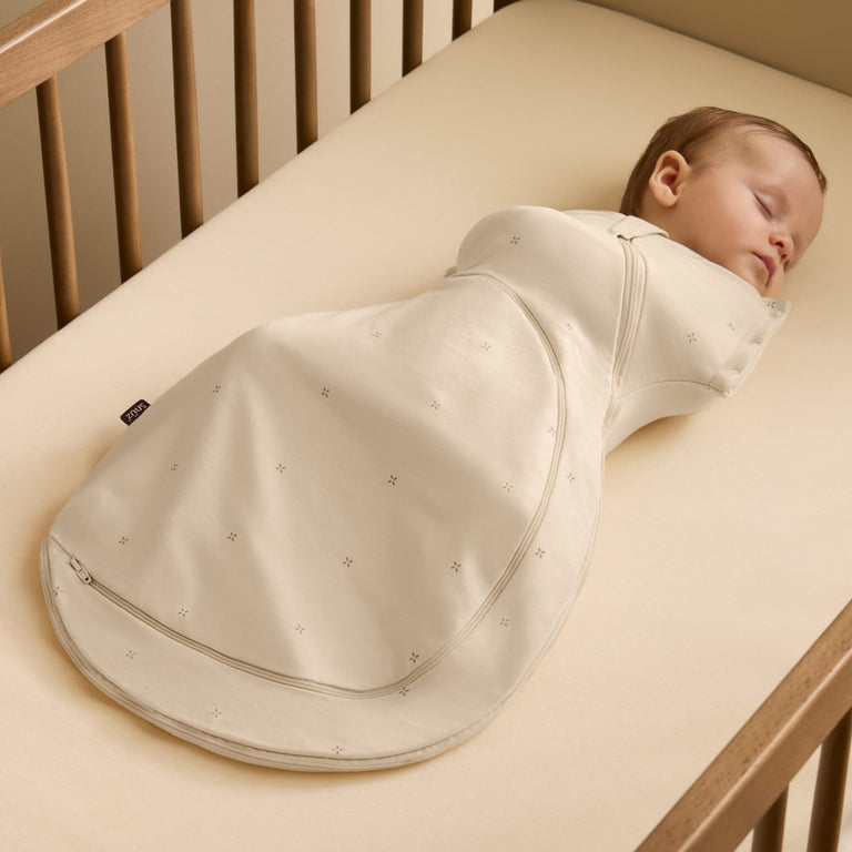 SnuzSwaddle 3-in-1 Newborn Swaddle Bag - 1 TOG, Cashmere Cross