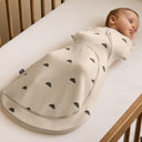 SnuzSwaddle 3-in-1 newborn swaddle bag - 1 TOG, Sand Cloud