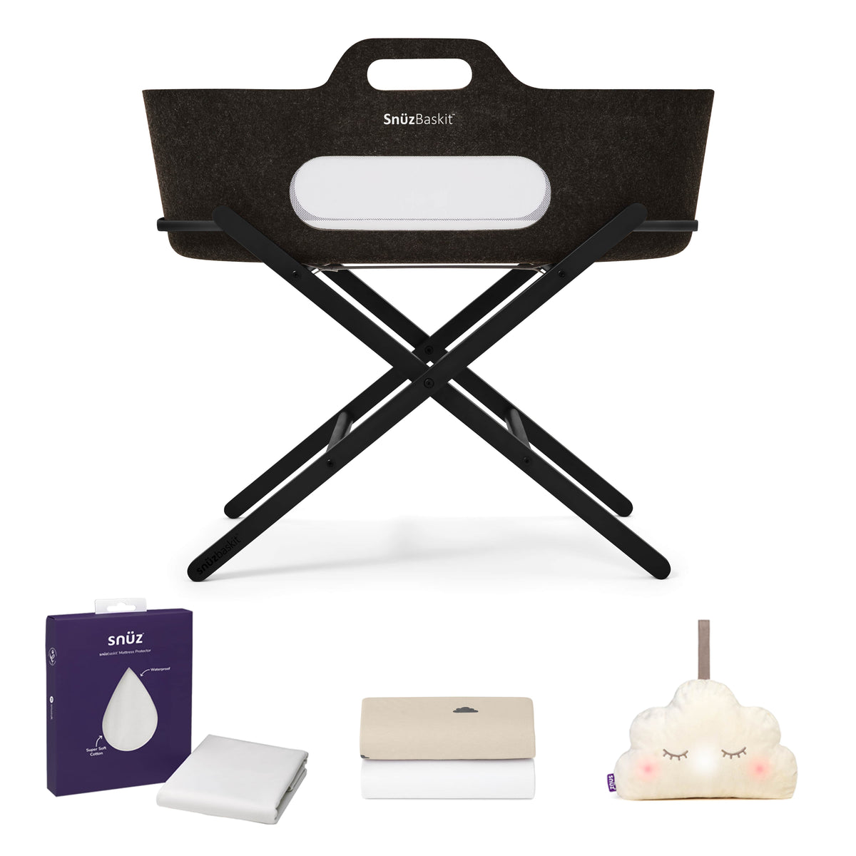SnuzBaskit Graphite & Graphite Bundle Pine Stand