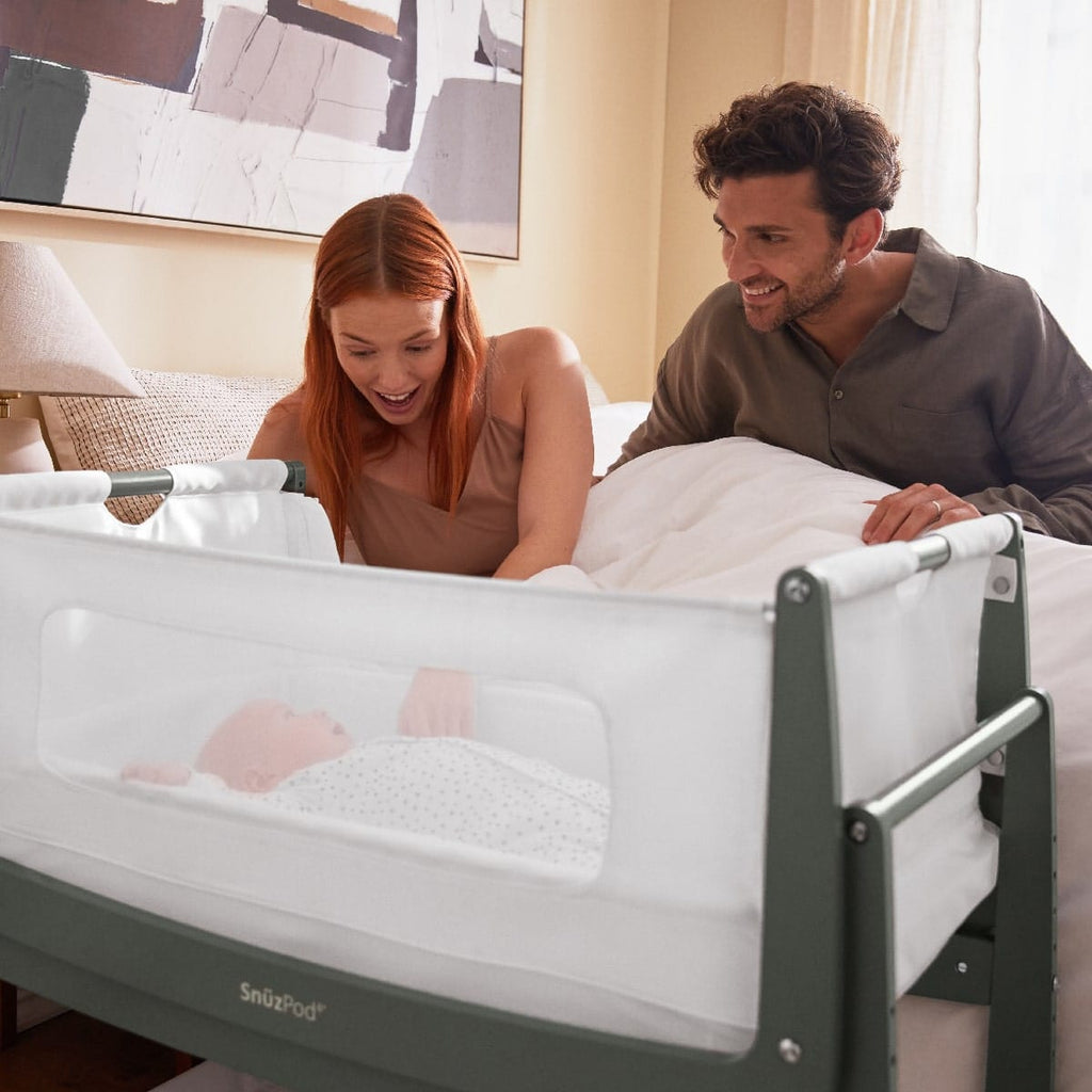 SnuzPod4 Bedside Crib Bundle - Sage