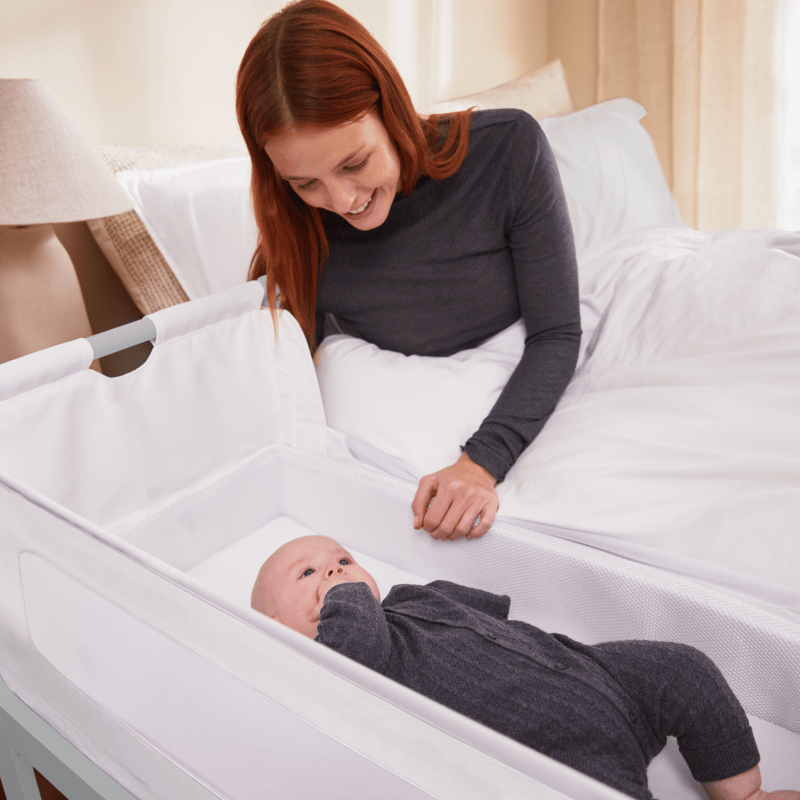 SnuzPod4 Bedside Crib Dove