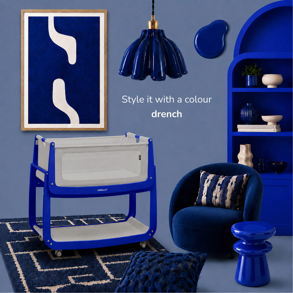 Limited Edition: SnuzPod5 Bedside Crib Cobalt