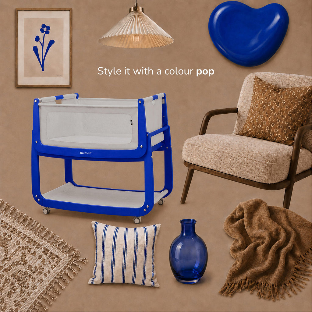 Limited Edition: SnuzPod5 Bedside Crib Cobalt