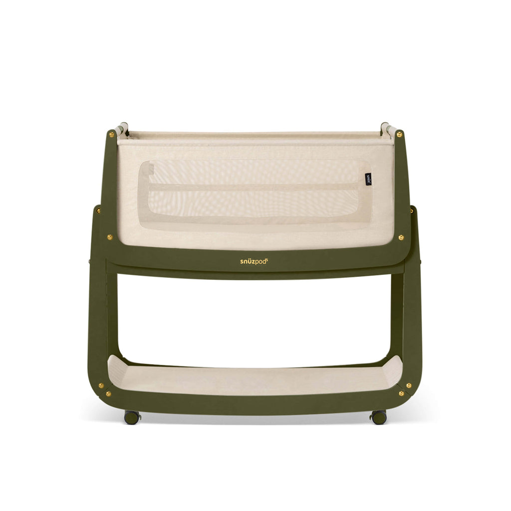 SnuzPod5 Bedside Crib Olive