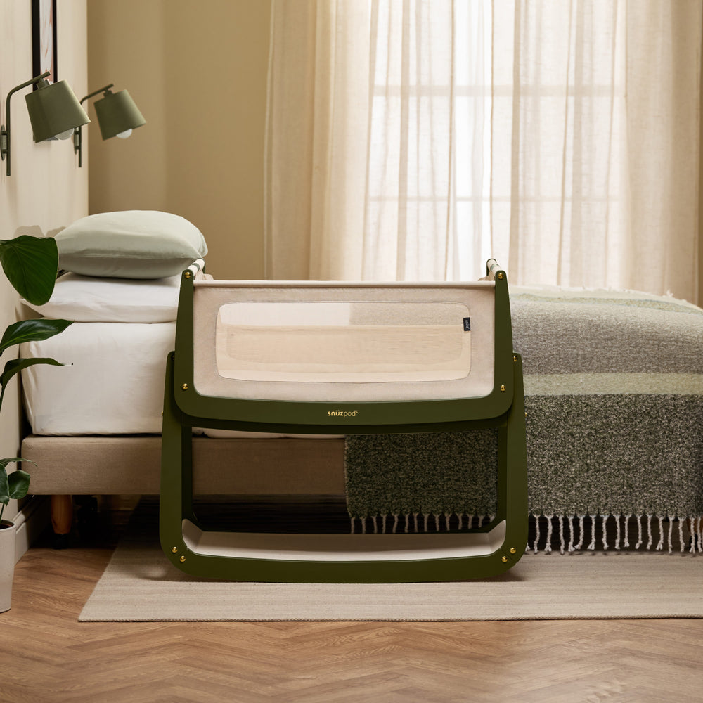 Snüz | SnuzPod5 Bedside Crib Olive & Snuz
