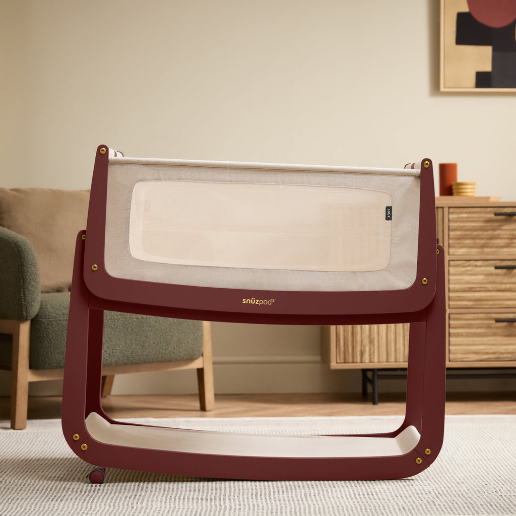 SnuzPod5 Bedside Crib Rouge