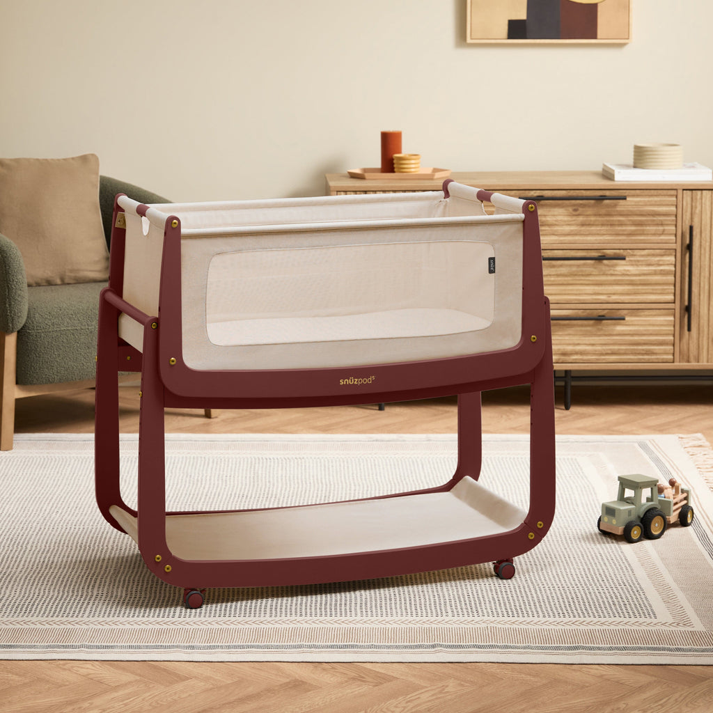 SnuzPod5 Bedside Crib Rouge