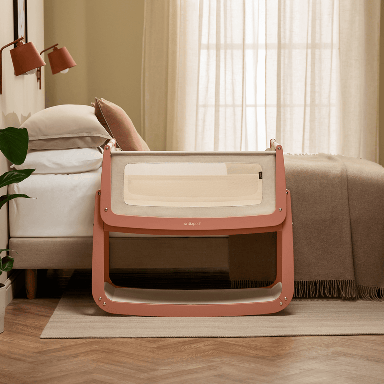 SnuzPod5 Bedside Crib Terracotta
