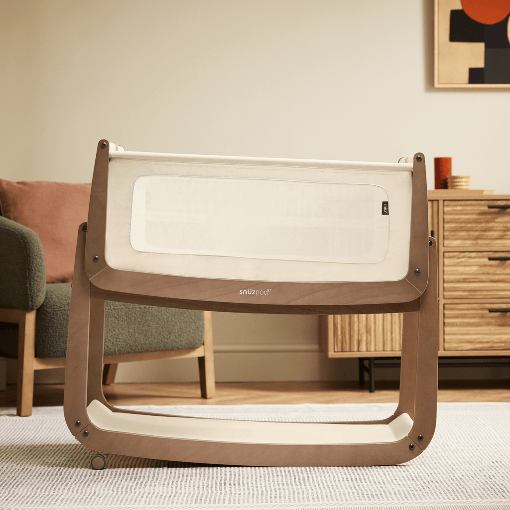 SnuzPod5 Bedside Crib Walnut