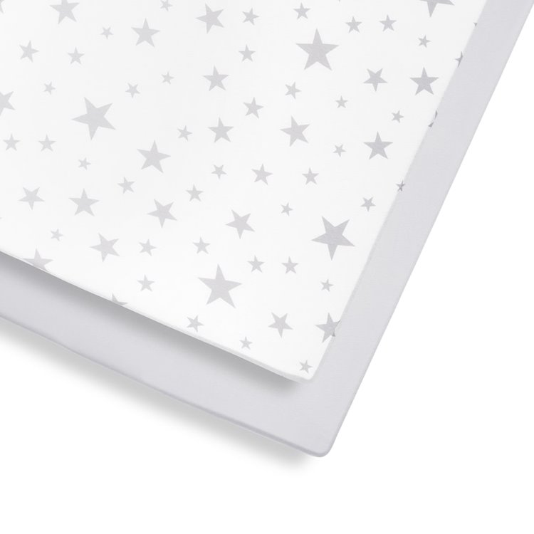 Cot & Cot Bed 2 Pack Fitted Sheet - Stars